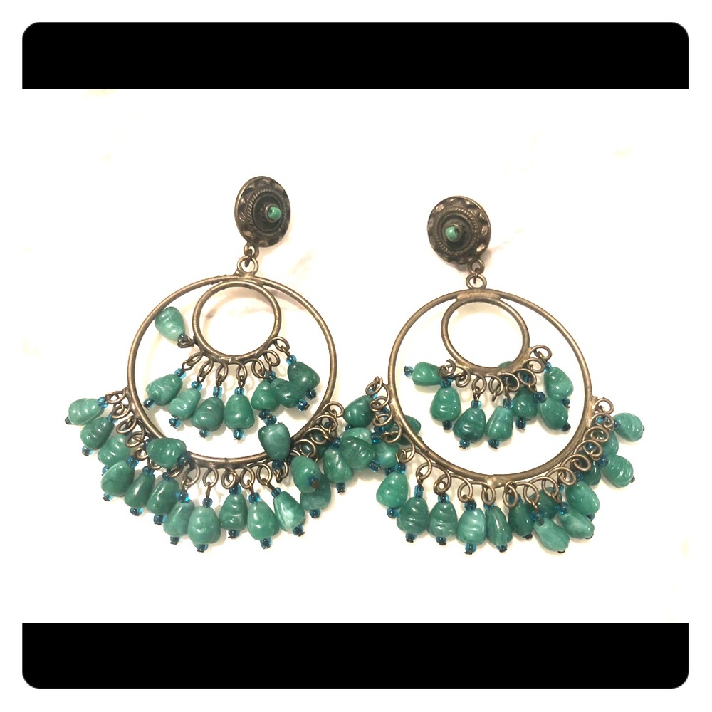Turquoise Bead Earrings
